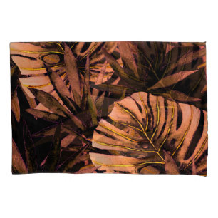 Funda De Cojín Hojas tropicales acuarela, bañador sin soldadura