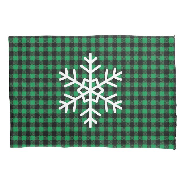 Funda De Cojín Holiday Buffalo Plaid Pillowcase (Anverso)
