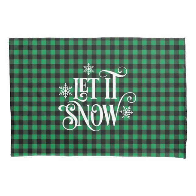 Funda De Cojín Holiday Buffalo Plaid Pillowcase (Anverso)