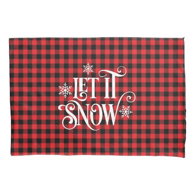 Funda De Cojín Holiday Buffalo Plaid Pillowcase (Anverso)