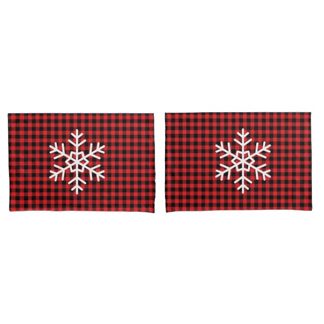 Funda De Cojín Holiday Buffalo Plaid Pillowcase Pair (Anverso - Set)