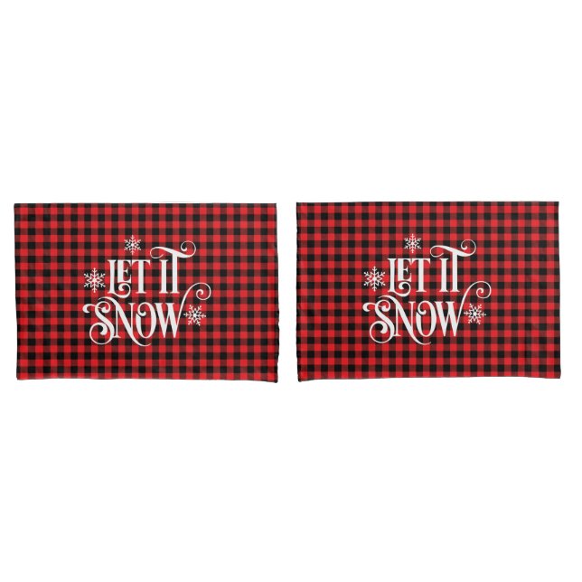 Funda De Cojín Holiday Buffalo Plaid Pillowcase Pair (Anverso - Set)