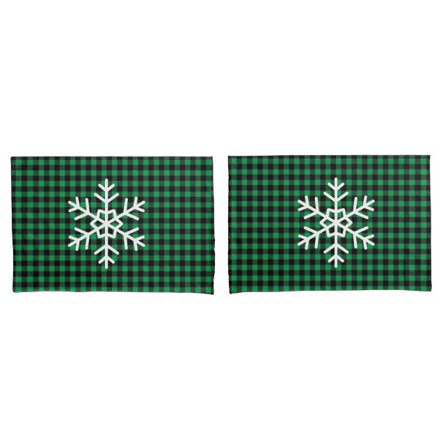 Funda De Cojín Holiday Buffalo Plaid Pillowcase Pair (Anverso - Set)