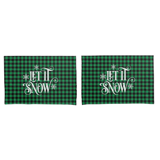 Funda De Cojín Holiday Buffalo Plaid Pillowcase Pair (Anverso - Set)