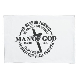 Funda De Cojín Hombre de Dios, ningún arma que se forme contra mí