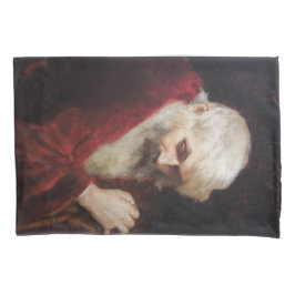 Funda De Cojín Hombre mayor en un abrigo rojo (Santa Claus) (Navi