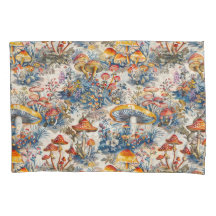 Hongos místicos en la tela de Jouy