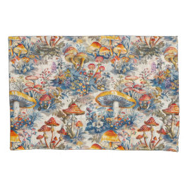 Funda De Cojín Hongos místicos en la tela de Jouy