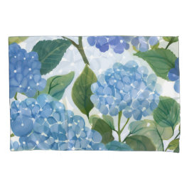 Funda De Cojín Hortensias Azules | Hermoso Arbusto Floral
