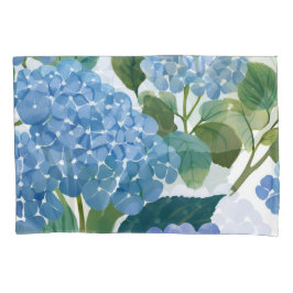 Funda De Cojín Hortensias Azules | Hermoso Arbusto Floral