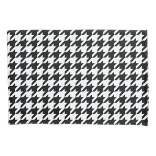 Funda De Cojín Houndstooth - color de fondo del personalizar