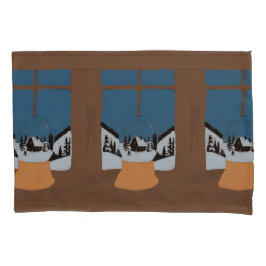 Funda De Cojín Housse d'Oreiller Hivernale - Boule à Neige