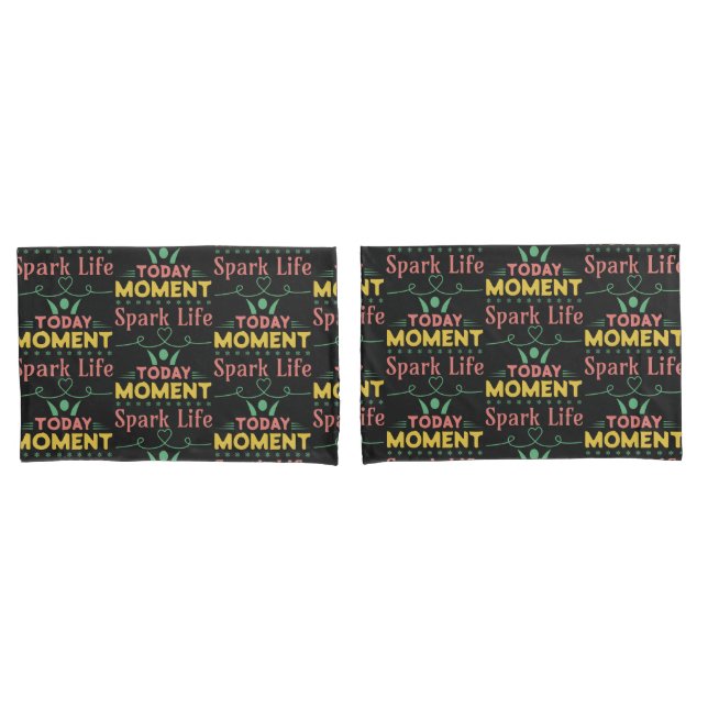 Funda De Cojín Hoy, momento, vida de chispa (Anverso - Set)