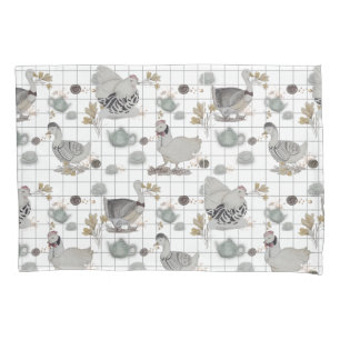 Funda De Cojín Huella de pollo Haute Couture