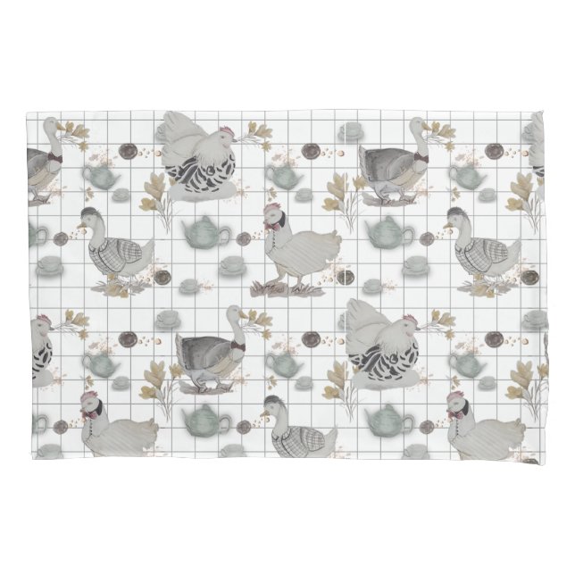 Funda De Cojín Huella de pollo Haute Couture (Anverso)