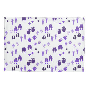 Funda De Cojín Huellas de invierno