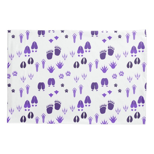 Funda De Cojín Huellas de invierno (Reverso)