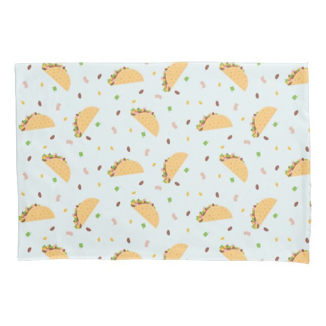 Funda De Cojín Hundimiento Del Patrón De Tacos (Anverso-izquierdo)