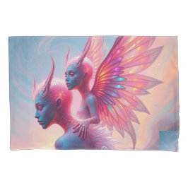 Funda De Cojín Hüterinnen des Himmels – Elara & Vireya