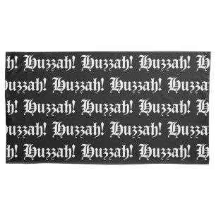 Funda De Cojín ¡Huzzah! {Tipografía medieval}