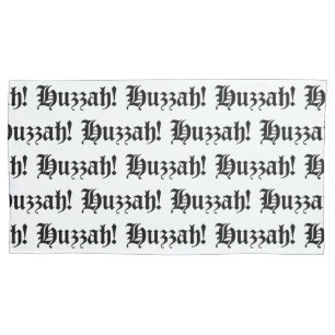 Funda De Cojín ¡Huzzah! {Tipografía medieval}