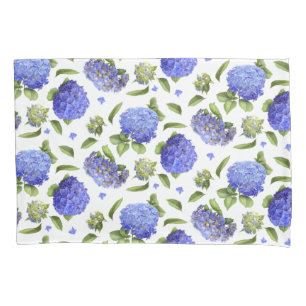 Funda De Cojín Hydrangeas azules