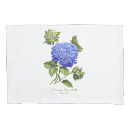 Funda De Cojín Hydrangeas Blue