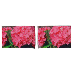 Funda De Cojín Hydrangeas rosa