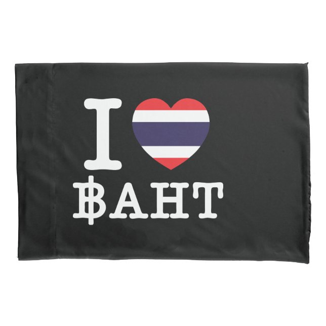 Funda De Cojín I Heart (Love) Baht (Anverso)