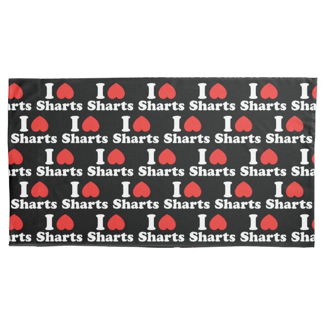 Funda De Cojín I Heart Sharts (Anverso-izquierdo)