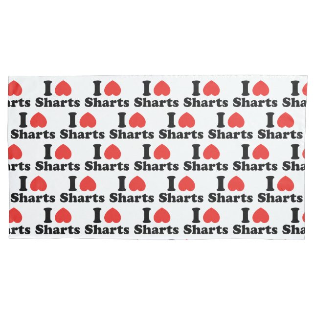 Funda De Cojín I Heart Sharts (Anverso-izquierdo)