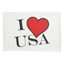 Funda De Cojín I Heart USA bk pcnt