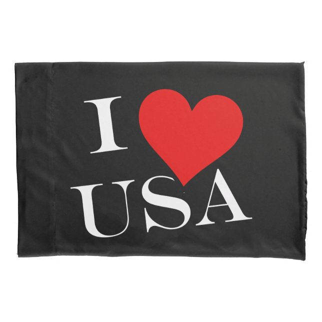 Funda De Cojín I Heart USA con pcnt (Anverso)
