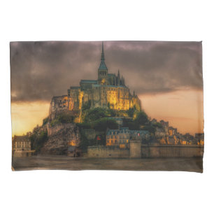 Funda De Cojín Iglesia de la Isla Mont St Michel Normandía