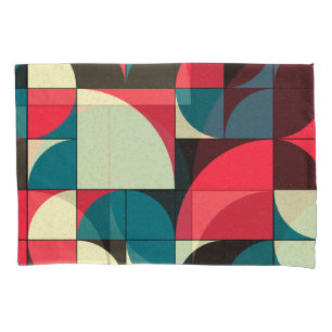 Funda De Cojín Ilustración abstracta geométrica de arte computaci