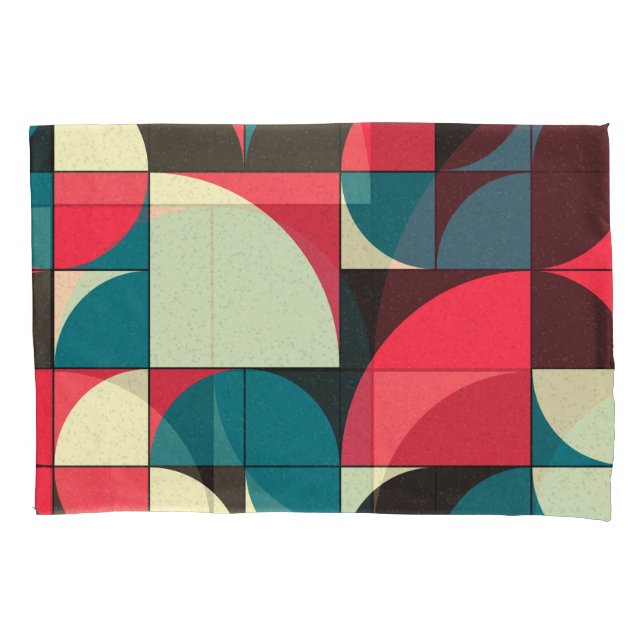 Funda De Cojín Ilustración abstracta geométrica de arte computaci (Anverso)