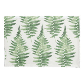 Funda De Cojín Ilustracion botánico del Fern Verde minimalista