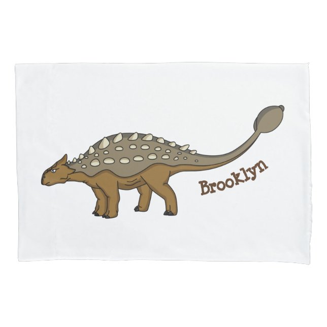 Funda De Cojín Ilustracion de dinosaurios blindados de Ankylosaur (Anverso)