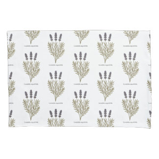 Funda De Cojín Ilustracion de flores de lavanda de época