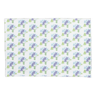 Funda De Cojín Ilustracion de flores violetas silvestres