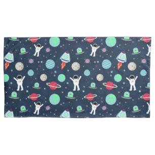 Funda De Cojín Ilustracion de patrón de espacio