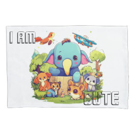 Funda De Cojín Ilustracion de personalizado animal lindo