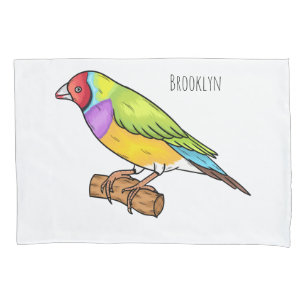 Funda De Cojín Ilustracion de personalizado de aves silvestres de