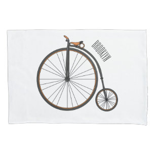 Funda De Cojín Ilustracion de personalizado de bicicletas de alta