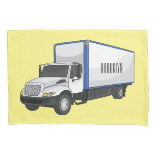 Funda De Cojín Ilustracion de personalizado de camiones de cajas