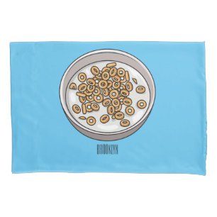Funda De Cojín Ilustracion de personalizado de cereales