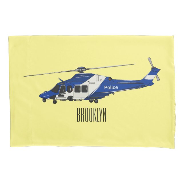 Funda De Cojín Ilustracion de personalizado de helicópteros de la (Anverso)