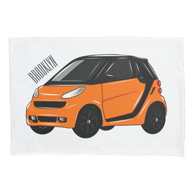 Funda De Cojín Ilustracion de personalizado de micro coches (Anverso)