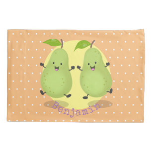 Funda De Cojín Ilustracion de personalizado de par de pera cúpula