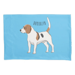 Funda De Cojín Ilustracion de personalizado de perro Beagle